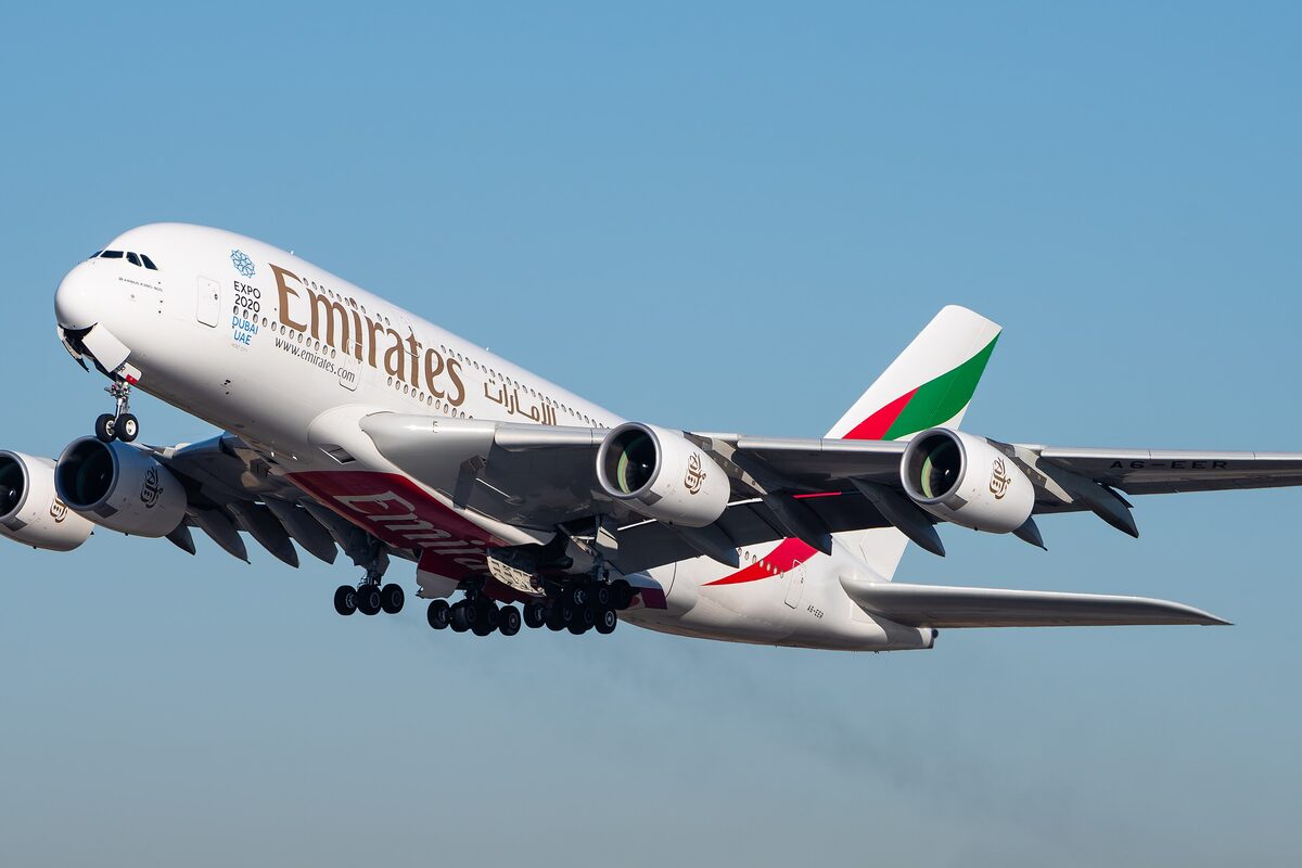 An aircraft on the stand in Dubai